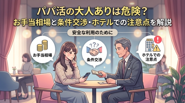 パパ活の大人ありは危険？お手当相場と条件交渉・ホテルでの注意点を解説